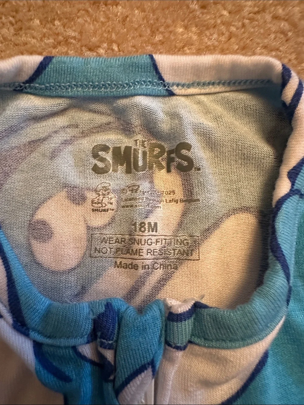 The Smurfs cozy blue